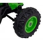 Elektrický traktor/bager - zelený
